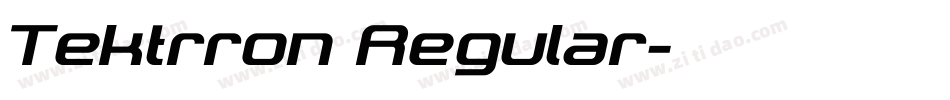 Tektrron Regular字体转换